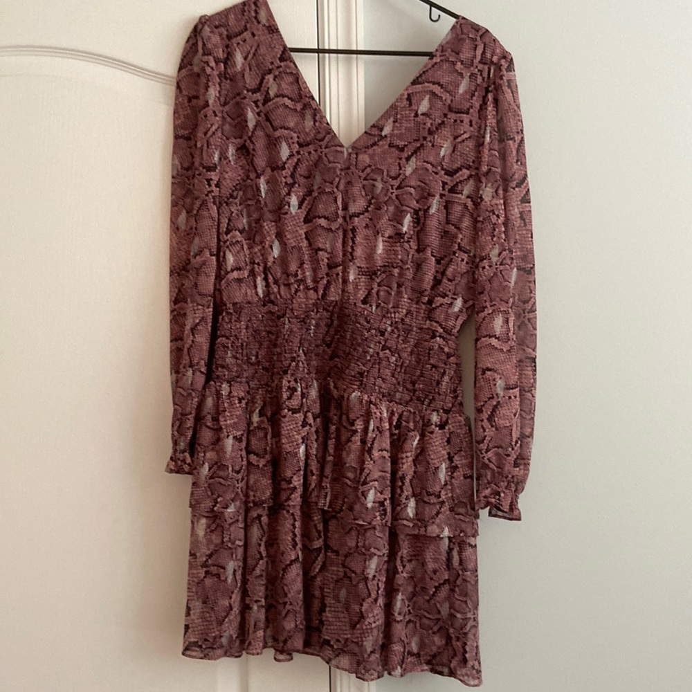 1.state snake print mini dress. Size medium